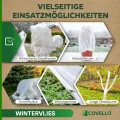 Covello Winterschutz für Pflanzen außen – Wintervlies 50g/m² – Winterschutzvlies für Kübelpflanzen – Gartenvlies Frostschutzvlies 96m² (60m x 1,6m) – Reißfest, UV-beständig – Frostschutz Pflanzen - Thumbnail 7