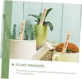 NOLITOY 50 Stück Wetterfeste Holz Pflanzenschilder Stecketiketten zum Beschriften für Garten Blumen Gemüse Kräuter Geeignet für Töpfe Beete Gewächshaus und Außenbereiche - Thumbnail 6