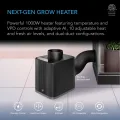 AC Infinity THERMOFORGE T7, Umweltheizung 1000 W mit VPD-Temperaturregler, 10-stufiger PTC-Heizung und Frischluftzufuhr, adaptive KI, zwei Kanäle für Zuchtzelte, Räume, Gewächshäuser - Thumbnail 2
