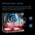 AC Infinity THERMOFORGE T7, Umweltheizung 1000 W mit VPD-Temperaturregler, 10-stufiger PTC-Heizung und Frischluftzufuhr, adaptive KI, zwei Kanäle für Zuchtzelte, Räume, Gewächshäuser - Thumbnail 5