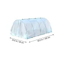ibasenice Kunststoff-gewächshaus für Außenbereich Pflanzengewächshaus und Blumengewächshaus Gartenzubehör zum Schutz vor Kälte und Schnee mit Transparenter Folie für Sonnenlicht und Gute - Thumbnail 2