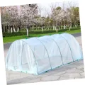 ibasenice Kunststoff-gewächshaus für Außenbereich Pflanzengewächshaus und Blumengewächshaus Gartenzubehör zum Schutz vor Kälte und Schnee mit Transparenter Folie für Sonnenlicht und Gute - Thumbnail 4