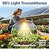 PC Polycarbonat 1 Mm Kunststoffplatten Mit UV-Schutz Bruchsichere Und Wärmedämmende Für Terrassendach Carport Wintergarten Gewächshaus(Size:0.5x7m,Color:1mm) – Bild 2