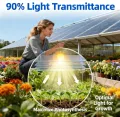 PC Polycarbonat 1 Mm Kunststoffplatten Mit UV-Schutz Bruchsichere Und Wärmedämmende Für Terrassendach Carport Wintergarten Gewächshaus(Size:1x2m,Color:1mm) - Thumbnail 5