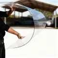 PC Polycarbonat 1 Mm Kunststoffplatten Mit UV-Schutz Bruchsichere Und Wärmedämmende Für Terrassendach Carport Wintergarten Gewächshaus(Size:1x2m,Color:1mm) - Thumbnail 1