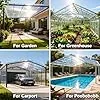 PC Polycarbonat 1 Mm Kunststoffplatten Mit UV-Schutz Bruchsichere Und Wärmedämmende Für Terrassendach Carport Wintergarten Gewächshaus(Size:0.5x10m,Color:1mm) – Bild 3