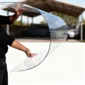 PC Polycarbonat 1 Mm Kunststoffplatten Mit UV-Schutz Bruchsichere Und Wärmedämmende Für Terrassendach Carport Wintergarten Gewächshaus(Size:0.5x10m,Color:1mm) - Thumbnail 4