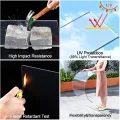 PC Polycarbonat 1 Mm Kunststoffplatten Mit UV-Schutz Bruchsichere Und Wärmedämmende Für Terrassendach Carport Wintergarten Gewächshaus(Size:0.6x5m,Color:1mm) - Thumbnail 5
