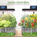 Hydroponisches Anzuchtsystem Kit 12 Pods, Smart Herb Garden mit 24W Vollspektrum-LED-Wachstumslicht, Indoor-Garten-Pflanzgefäß für Zuhause/Büro/Schule (Transluzent Schwarz) - Thumbnail 4