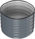 Rundes Hochbeet aus Metall 60x60x42 cm (LxBxH) - Hochbeet für den Garten mit offenem Boden - 42 cm Höhe - Rostfrei, Schneller Aufbau, Modernes Design (2er Set, Anthrazit) - Thumbnail 4