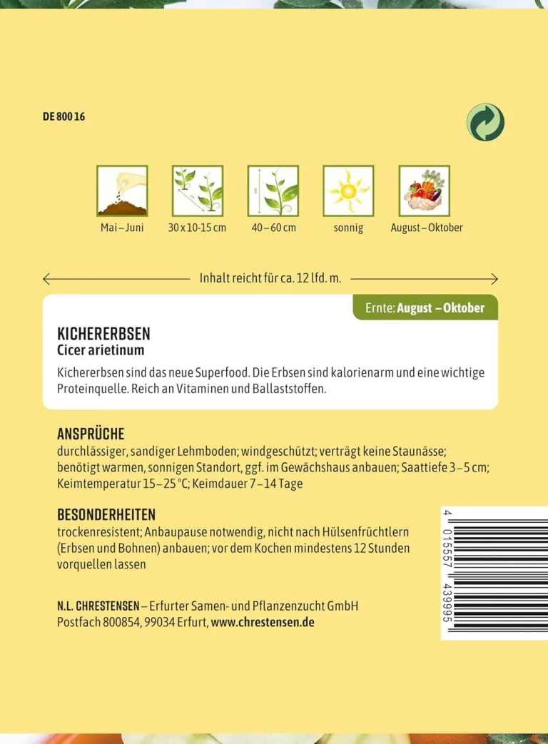 Chrestensen Saatgut Kichererbsen – Bild 2