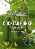 Chrestensen Hausgurke Picolino F1 veredelt - Mini Snackgurke Gemüsepflanze im Topf - Für Garten Gewächshaus Balkon - Hoher Ertrag - Thumbnail 2