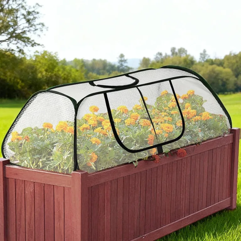 Foliengewächshaus Winterfest, Überwinterungszelt Für Pflanzen, 114 cm X 55 cm Blumenwachstumszelt, Für Gemüse Sämlinge Blumen Gartenarbeit Innenbereich Und Außenbereich – Bild 2