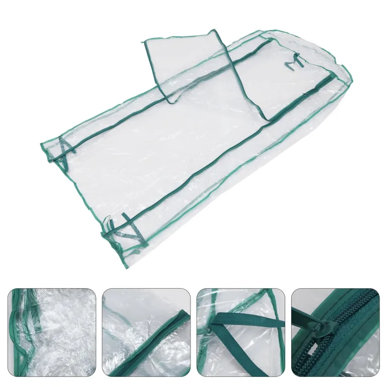 Homoyoyo Mini Gewächshaus Ersatz PVC Abdeckung Frostschutzhaube für Garten Transparentes Anti Freeze Cover Tragbares Pflanzenzelt für Balkon Garten Terrasse Schutz vor Sonne und Kälte – Bild 6