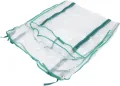 Toyvian Gewächshauszelt mit PVC Abdeckung 69x49x155cm Frostsichere Pflanzenschutzhaube für Gartenregal Vierstufige Kleiner Gewächshaus Blumenschutz für Tomaten Paprika Erdbeeren - Thumbnail 1
