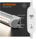 Bstrip Indoor-Gewächshaus, 4-stöckiges Foliengewächshaus mit Pflanzenlampe LED Vollspektrum, 159 cm Gewächshaus Klein zur Überwinterung von Pflanzen, ideal für Anbau, Keimlinge und Microgreens - Thumbnail 5