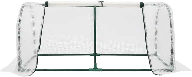 Kleines Gewächshaus Foliengewächshaus für Balkon, Garten, Tomatengewächshaus mit Roll-Up-Fenster, mit 10 Clips, 120*60*50cm, Metallrahmen – Bild 7
