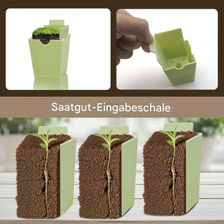 Anzuchtschalen - Pflanz Anzuchtschalen Zum Umpflanzen | Gartenbau Gewächshaus Anzucht Zubehör Für Vermehrung | Innenbereich Außenbereich Blumenbeet Kultivierung – Bild 5
