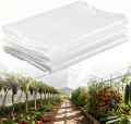 Transparent Gewächshausfolie, Extra Dick Polyethylenfolie, Reißfest Gartenfolie, Gewächshaus Folie für Treibhaus Tomatenhaus Gartenarbeit(Size:4x15m) - Thumbnail 1
