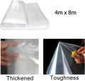4m x 8m Gewächshausfolie Polyethylenfolie 3.2 Extra Dick Reißfest Gartenfolie aus Polyethylen, Transparent Tunnelfolie Tomatenhaus Folie - Thumbnail 2