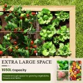 Amopatio Hochbeet Holz, 240x88x80cm, Pflanzkasten, Blumenkasten für Garten, 1700L Pflanzbeet, Kräuterbeet, Gemüsebeet, Blumenbeet für Balkon, Terrasse, Pflanzkübel, Natur - Thumbnail 4