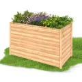 Amopatio Hochbeet Holz, 240x88x80cm, Pflanzkasten, Blumenkasten für Garten, 1700L Pflanzbeet, Kräuterbeet, Gemüsebeet, Blumenbeet für Balkon, Terrasse, Pflanzkübel, Natur - Thumbnail 10
