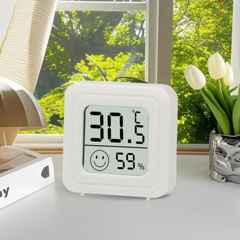 8 Stück Digitales Mini Thermo-Hygromete, Raumtemperatur überwachen, Thermometer Hygrometer, Kabelloses, Luftfeuchtigkeit Meter für Babyzimmer Wohnzimmer Büro Gewächshaus – Bild 6