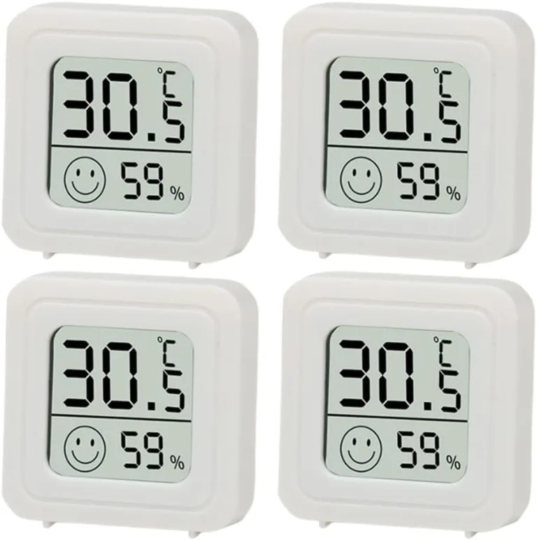 8 Stück Digitales Mini Thermo-Hygromete, Raumtemperatur überwachen, Thermometer Hygrometer, Kabelloses, Luftfeuchtigkeit Meter für Babyzimmer Wohnzimmer Büro Gewächshaus – Bild 8
