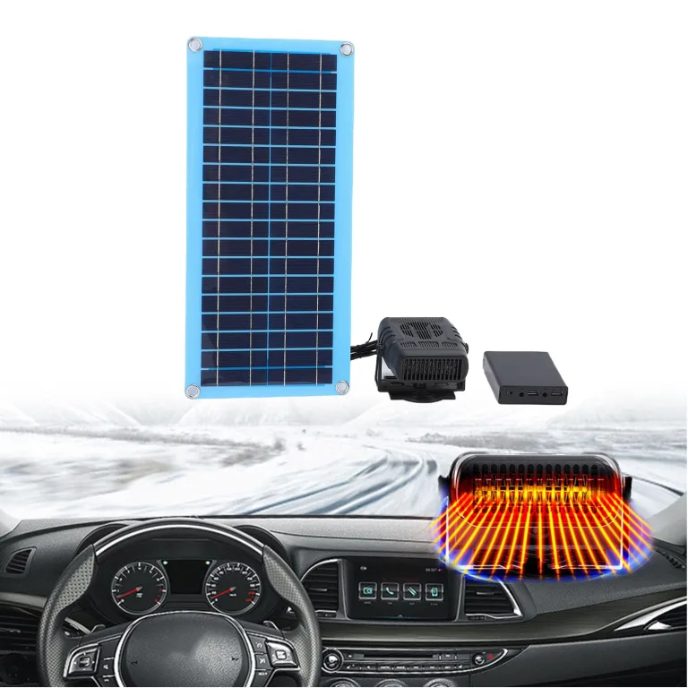 Garsent Solarbetriebene Heizung, Solarheizung für Hühnerstall, 30 W Solar-Hühnerstallheizung, Solar-Gewächshausheizung, Solarpanel-Set, Zum Trocknen, Heizen, Haustierhaus, Warme – Bild 2