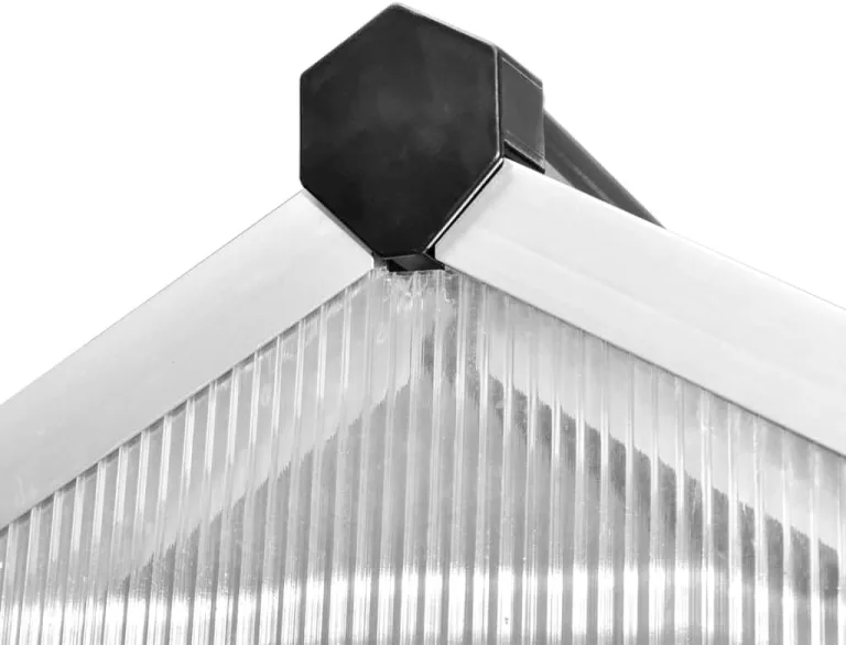 Alu-Gewächshaus mit Grundrahmen 242 x 190 x 195 cm – Bild 8