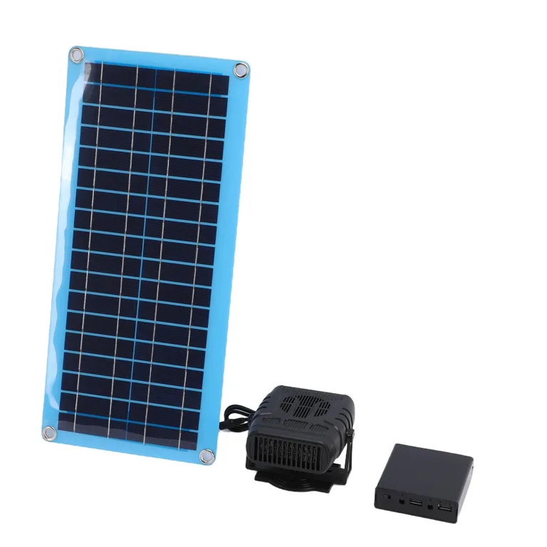Solarheizung für Hühnerstall, Tragbare Solarbetriebene 30-W-Heizung mit Monokristallinem Panel und Einstellbaren Temperatureinstellungen, Warmwindausrüstung Zum Trocknen und Heizen von – Bild 3