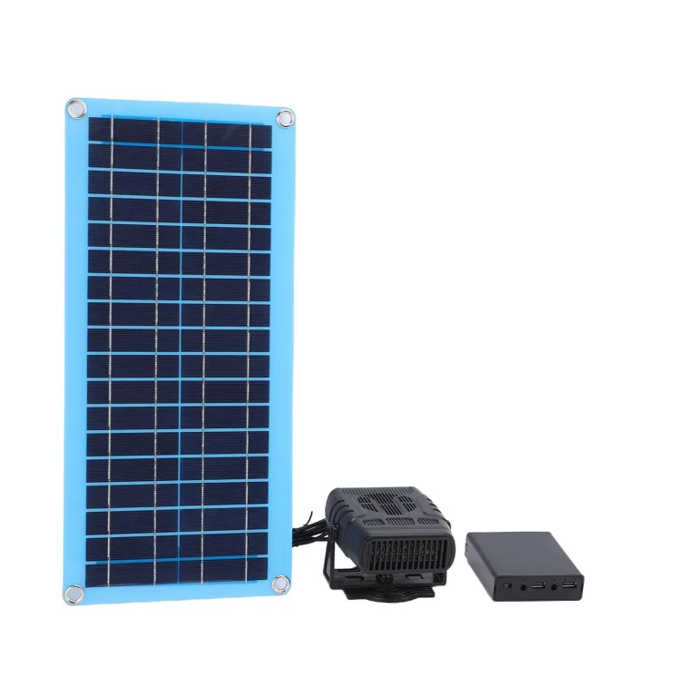 Solarheizung für Hühnerstall, Tragbare Solarbetriebene 30-W-Heizung mit Monokristallinem Panel und Einstellbaren Temperatureinstellungen, Warmwindausrüstung Zum Trocknen und Heizen von – Bild 1