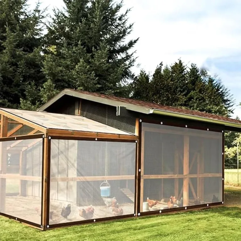 Strapazierfähige wasserdichte transparente Plane mit Ösen - Dicker PVC-Kunststoff für Gewächshäuser Balkon Zäune Hühnerstall Fenster Pflanzen Gärten – Bild 6