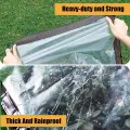 Strapazierfähige wasserdichte transparente Plane mit Ösen - Dicker PVC-Kunststoff für Gewächshäuser Balkon Zäune Hühnerstall Fenster Pflanzen Gärten - Thumbnail 5