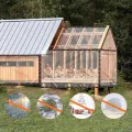 Strapazierfähige wasserdichte transparente Plane mit Ösen - Dicker PVC-Kunststoff für Gewächshäuser Balkon Zäune Hühnerstall Fenster Pflanzen Gärten - Thumbnail 7