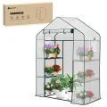 Yesker Mini Gewächshaus 91 x 45 cm x 84 cm tragbares kleines Gewächshaus für Innen Außen Gewächshaus mit PVC-Schutz kompakte Gewächshaus für Wintergarten Arbeit Balkon Terrasse außerhalb Garten - Thumbnail 10