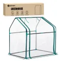 Yesker Mini Gewächshaus 91 x 45 cm x 84 cm tragbares kleines Gewächshaus für Innen Außen Gewächshaus mit PVC-Schutz kompakte Gewächshaus für Wintergarten Arbeit Balkon Terrasse außerhalb Garten - Thumbnail 1