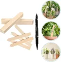 Pflanzenetiketten aus Holz mit Stift, 21 Stück - Thumbnail 6