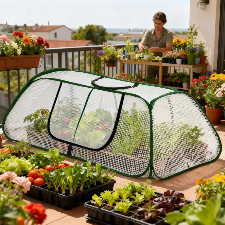 Reihenabdeckungen Garten - Gewächshausrahmen Für Hochbeete | Verstellbarer Pflanztunnel Rahmen | Garten Reihenabdeckungen | Abdeckung Frühbeet Hochbeet Gemüsebeet | Gewächshaus Für Pflanzenabde – Bild 4