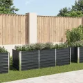Hochbeet Metall Gartenbeet aus Verzinktem Stahl Pflanzbeet Wetterfest & Rostfrei Rechteckiges Gemüsebeet für Garten & Terrasse Anthrazit 240 x 80 x 77 cm - Thumbnail 2