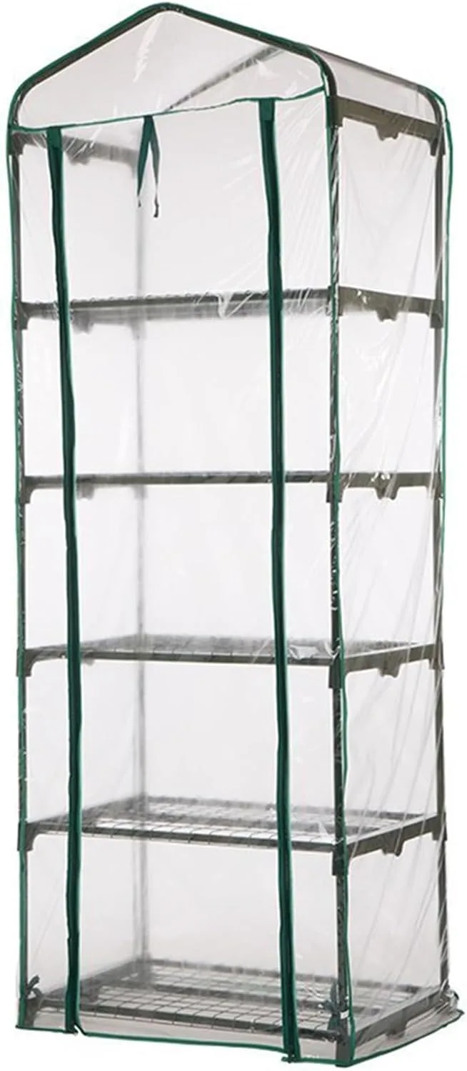 Ersatzplane für Gewächshäuser - Transparente PVC-Abdeckung mit UV-Schutz | Winterfester Frostschutz für begehbare Gewächshäuser & Frühbeete | Universell geeignet für Garten, Balkon und Terrasse |