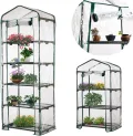 Ersatzplane für Gewächshäuser - Transparente PVC-Abdeckung mit UV-Schutz | Winterfester Frostschutz für begehbare Gewächshäuser & Frühbeete | Universell geeignet für Garten, Balkon und Terrasse | - Thumbnail 8