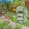 Ersatzplane für Gewächshäuser - Transparente PVC-Abdeckung mit UV-Schutz | Winterfester Frostschutz für begehbare Gewächshäuser & Frühbeete | Universell geeignet für Garten, Balkon und Terrasse | - Thumbnail 5