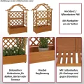 Hochbeet HWC-P66, Pflanz-/Blumenkasten Pflanzkübel Rankgitter Rankhilfe Spalier Holz FSC® 138x110x44cm - braun - Thumbnail 2