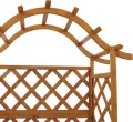 Hochbeet HWC-P66, Pflanz-/Blumenkasten Pflanzkübel Rankgitter Rankhilfe Spalier Holz FSC® 138x110x44cm - Natur - Thumbnail 5