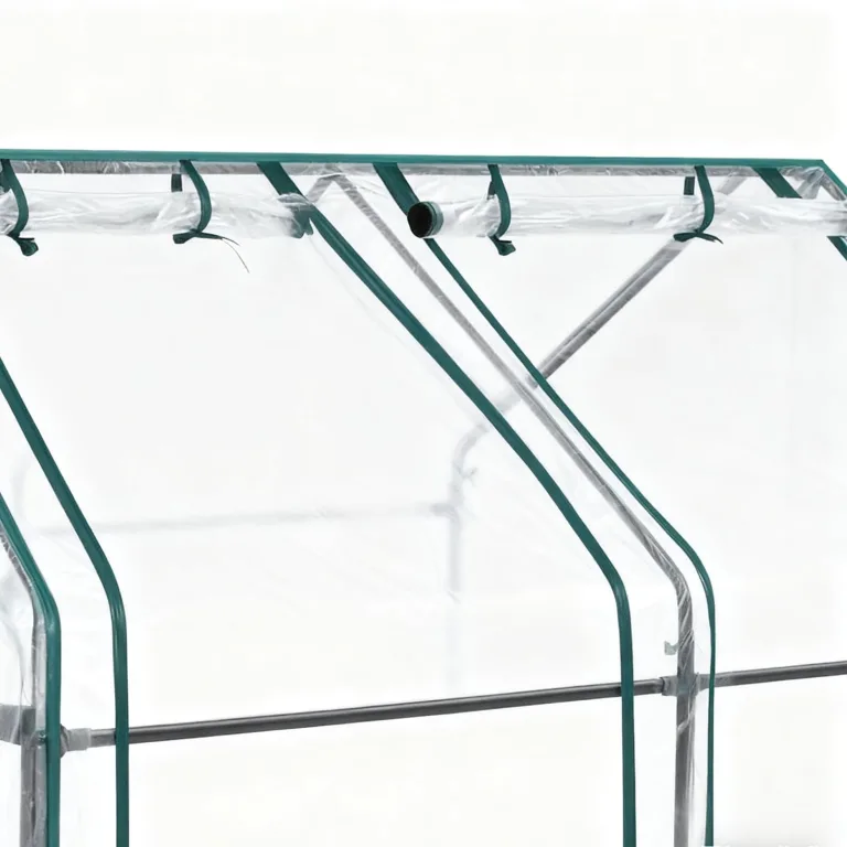Mini-Gewächshaus, Mit Aufrollbarer Tür Mit Reißverschluss, 180 X 90 X 90 cm, Wasserdichtes Und UV-geschütztes Kunststoff-Gewächshaus, Kleines Wachstumshaus, Schützendes Design, Für , Pflanzen, B – Bild 5