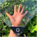 Abdeckplane Holz,Transparent Vinyl Gewebeplane Plane, PVC Schwerlast Wasserdicht Vorhangfolie Mit Ösen Zum Pergola Garten Zelt Gewächshaus, 31 Größen (0.5mm)(2x7m) - Thumbnail 1