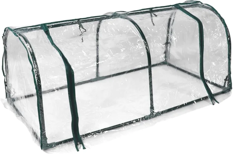 Cryfokt Transparentes, Regensicheres Gewächshaus, Sonnenschutz für Kleine Pflanzen, Zelt, Platzsparend, Vielseitig, Verlängerung der Vegetationsperiode, Eisen und Kunststoff – Bild 8