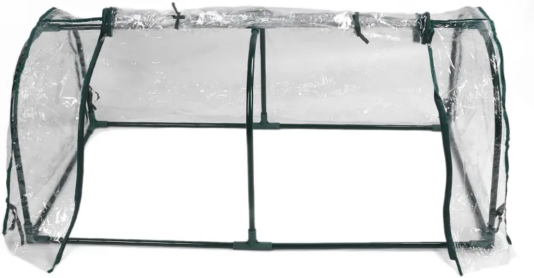 Cryfokt Transparentes, Regensicheres Gewächshaus, Sonnenschutz für Kleine Pflanzen, Zelt, Platzsparend, Vielseitig, Verlängerung der Vegetationsperiode, Eisen und Kunststoff – Bild 1