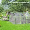 Cryfokt Transparentes, Regensicheres Gewächshaus, Sonnenschutz für Kleine Pflanzen, Zelt, Platzsparend, Vielseitig, Verlängerung der Vegetationsperiode, Eisen und Kunststoff - Thumbnail 4